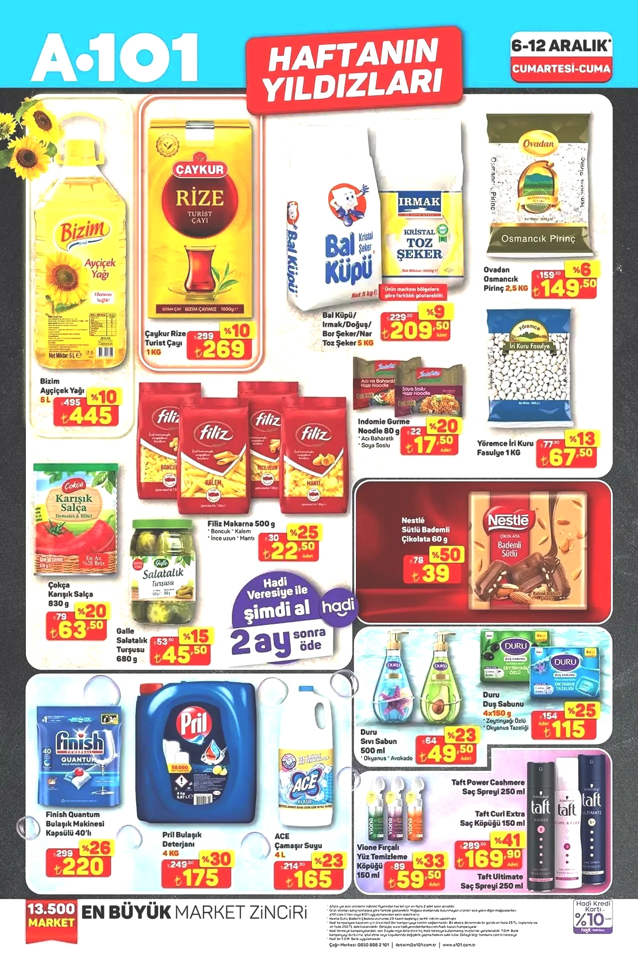 6-12 ARALIK A101 HAFTANIN YILDIZLARI AKTÜEL KATALOĞU 6-12 ARALIK A101 HAFTANIN YILDIZLARI AKTÜEL KATALOĞU