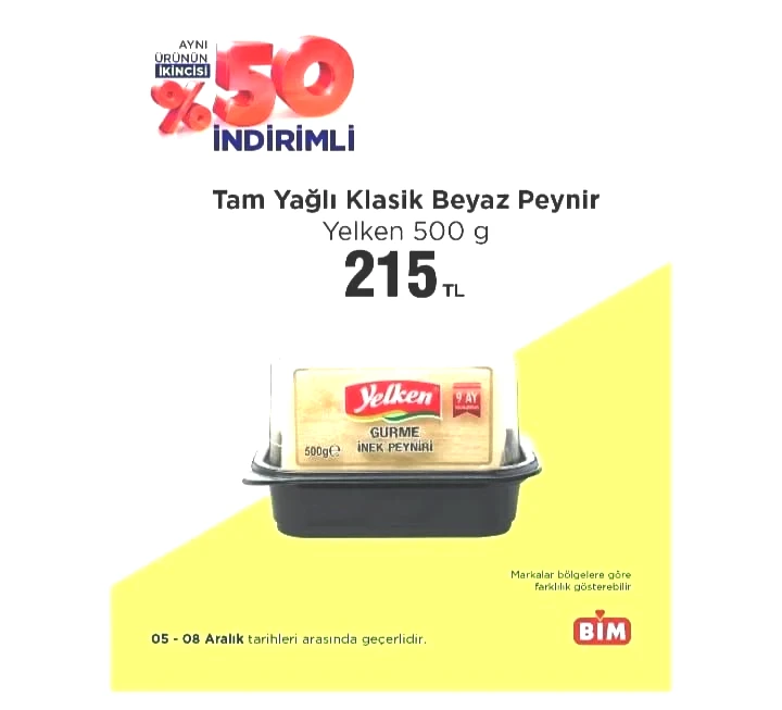 BİM market 05-08 Aralık 2025 "Aynı Ürünün İkincisi Yüzde 50 İndirimli" kataloğu yayımlandı! - Sayfa 9