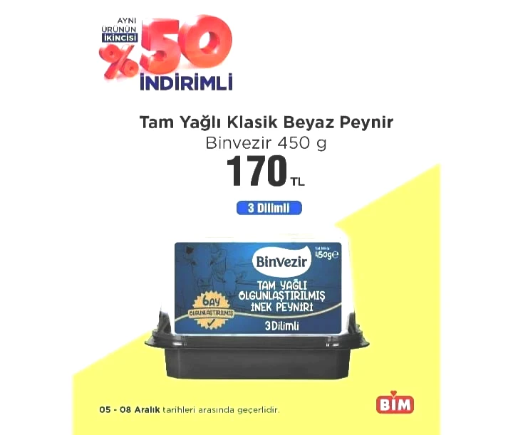BİM market 05-08 Aralık 2025 "Aynı Ürünün İkincisi Yüzde 50 İndirimli" kataloğu yayımlandı! - Sayfa 14